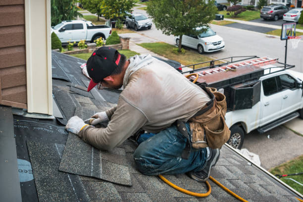 Professional Roofing technician working in Mount Holly, VT